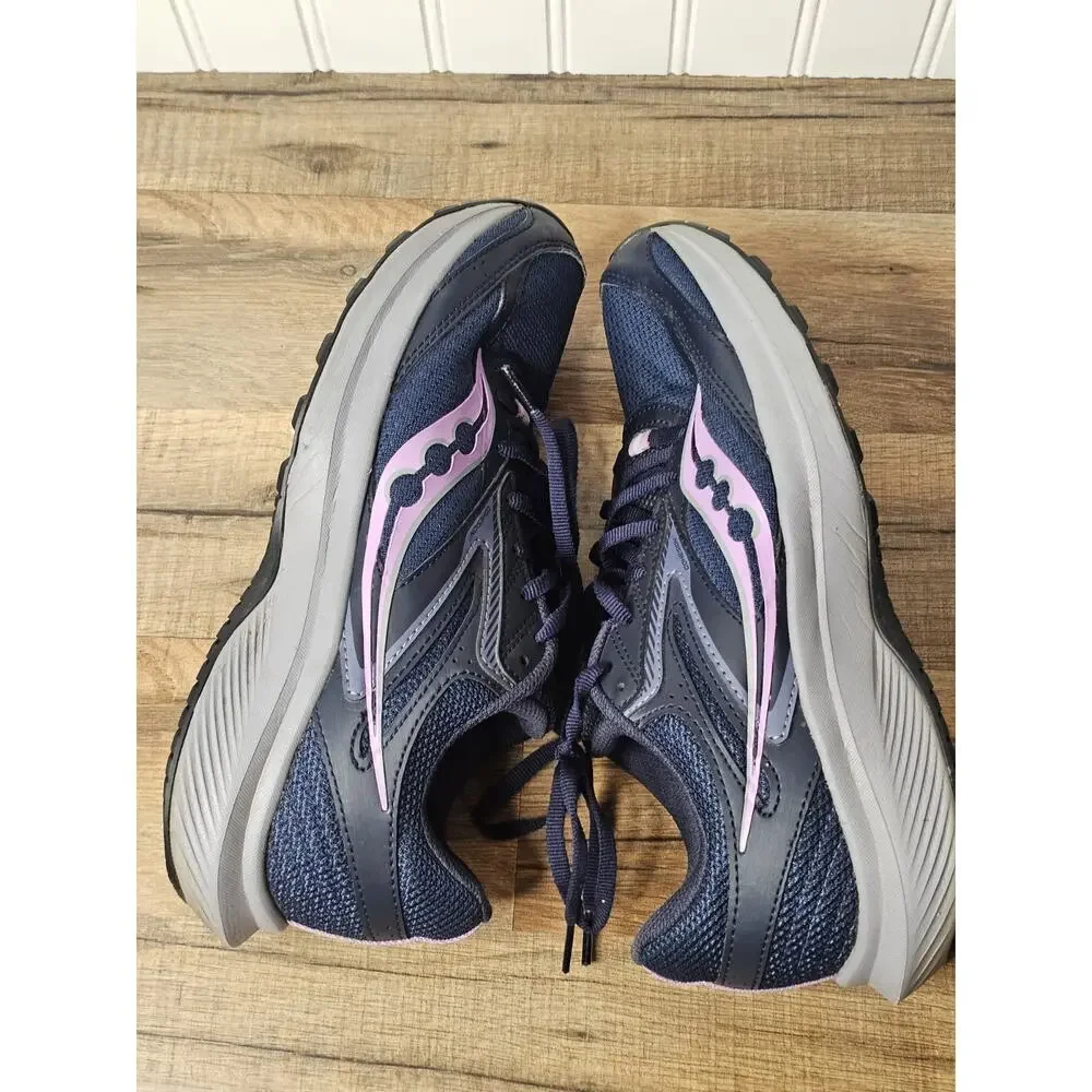 Saucony Cohesion 17 Navy Blue Running Sneakers Women's Size 8
